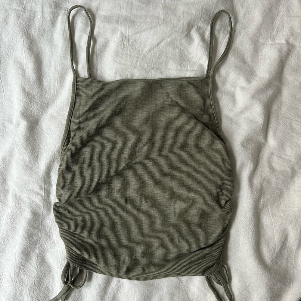 Aerie ruched tie top